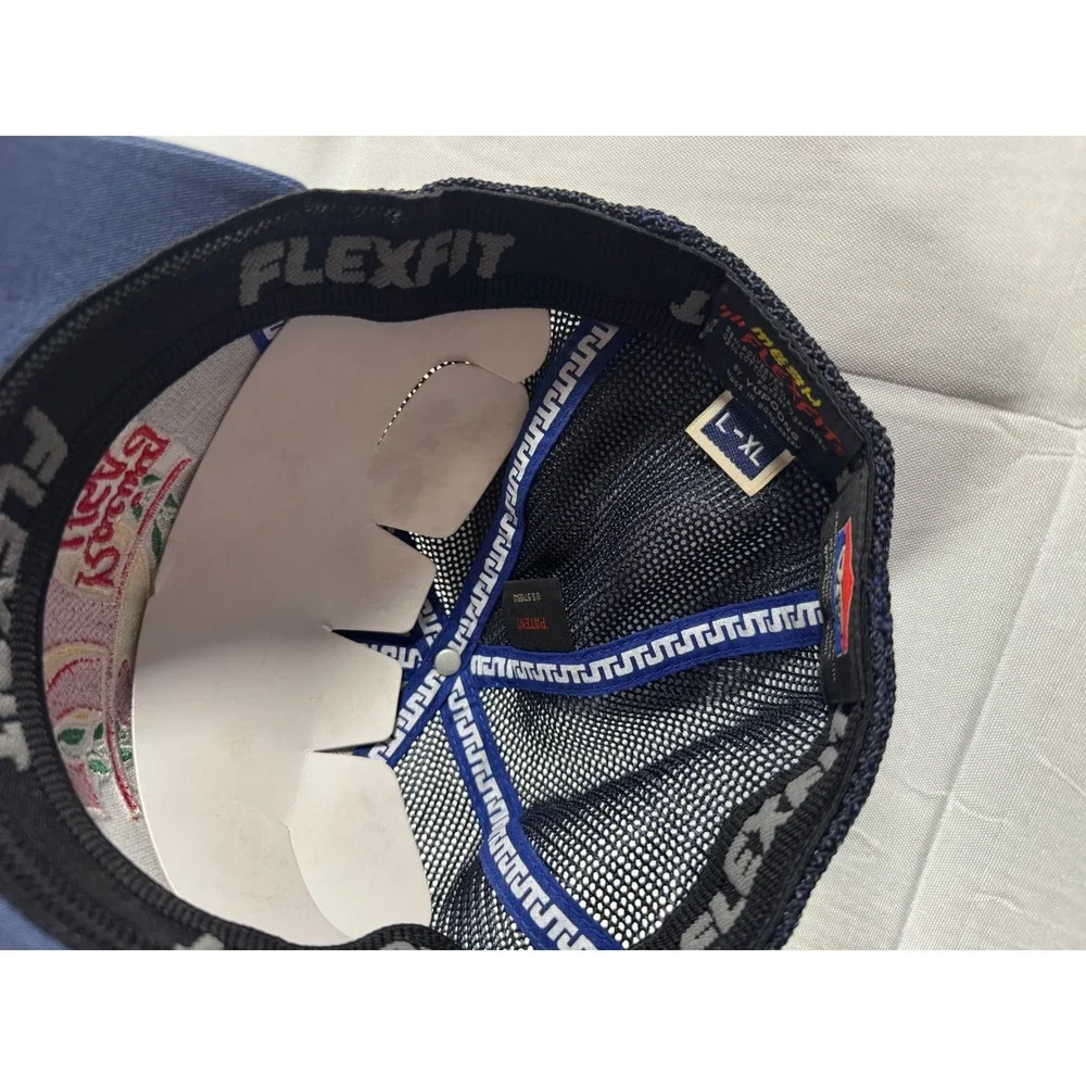 Brand New JT Racing USA Flexfit Trucker Hat Navy Blue Mesh Back Embroidered Cap